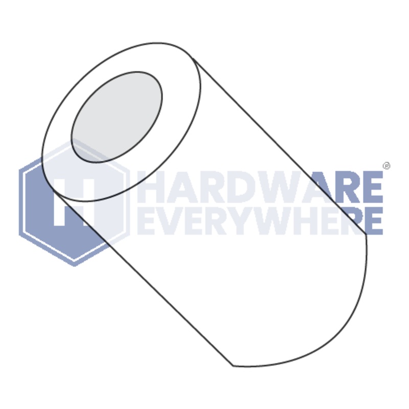 6 x 1/8 ROUND SPACERS / Nylon / Natural White FUL163378748579