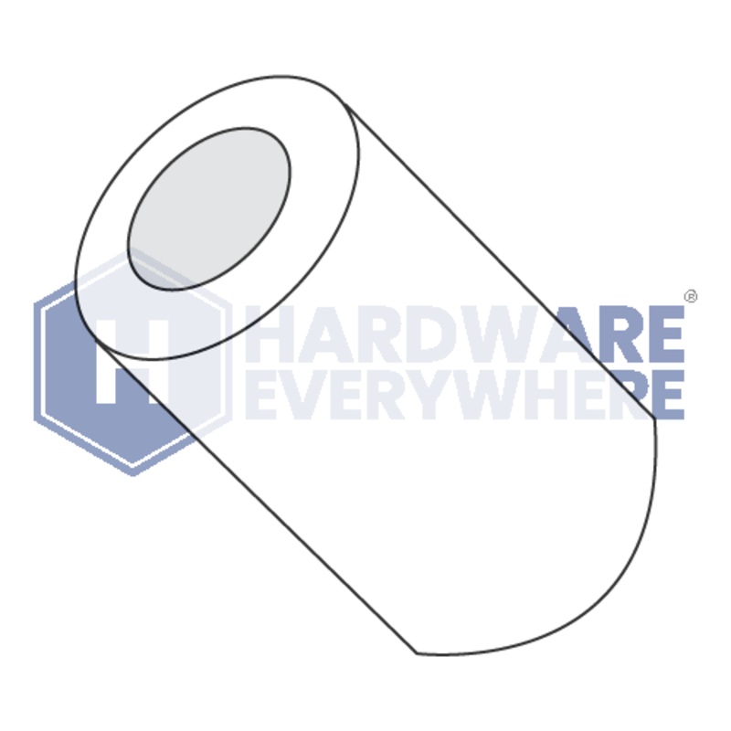 6 x 3/16 ROUND SPACERS / Nylon / Natural White FUL163378748623