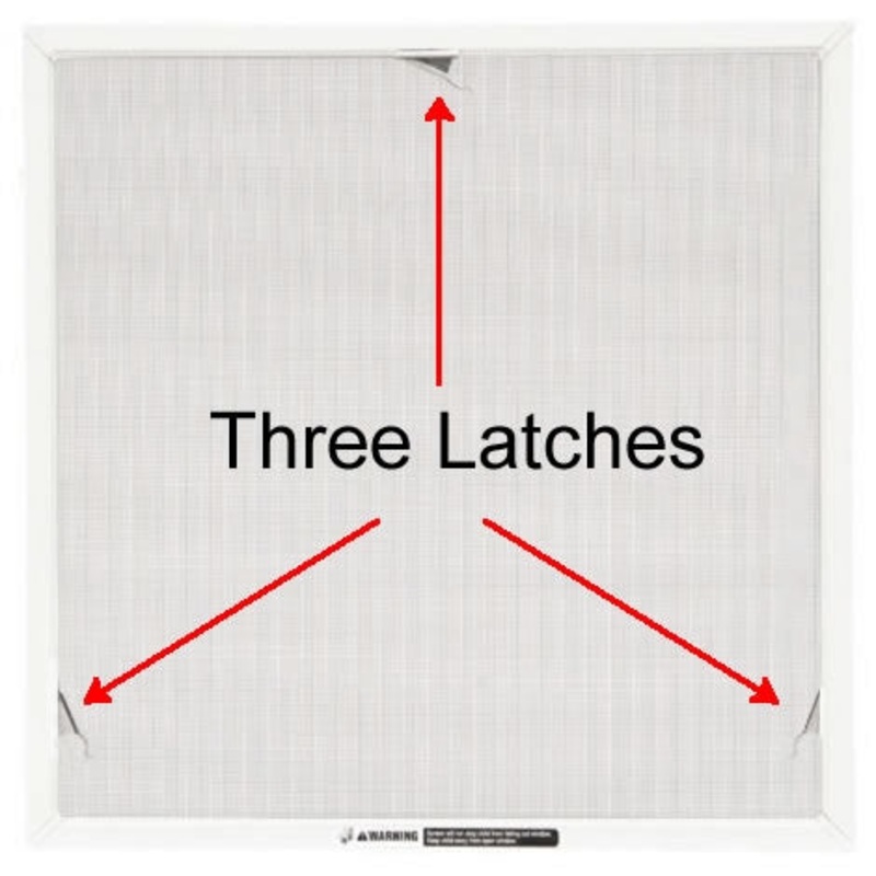 Andersen A25 Awning Screen in White Color (1995 to Present)