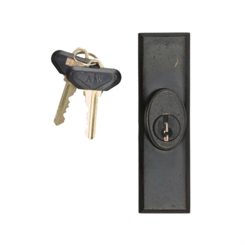 Andersen Yuma Style - Exterior Keyed Lock with Keys (Left Hand) in Distressed Bronze