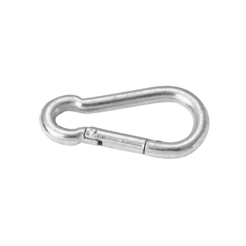 CAMPBELL T7645006 Spring Snap Link, 1/4 in Trade, 80 lb Load, Carbon Steel, Zinc-Plated