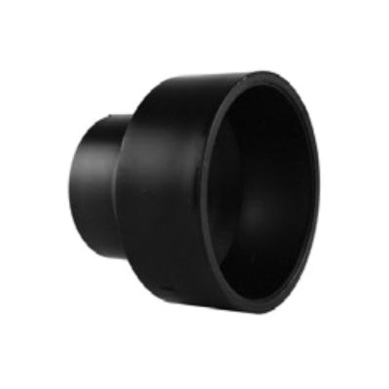 Charlotte Pipe ABS 00102 0800HA Increaser/Reducer, 1-1/2 in Hub x 3 in Hub, ABS, Black, SCH 40
