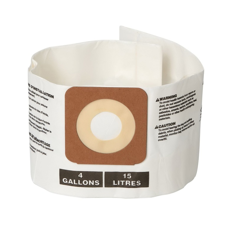 Craftsman CMXZVBE43270 Fine Dust Vacuum Dust Collection Bag, 4 gal Capacity, Disposable