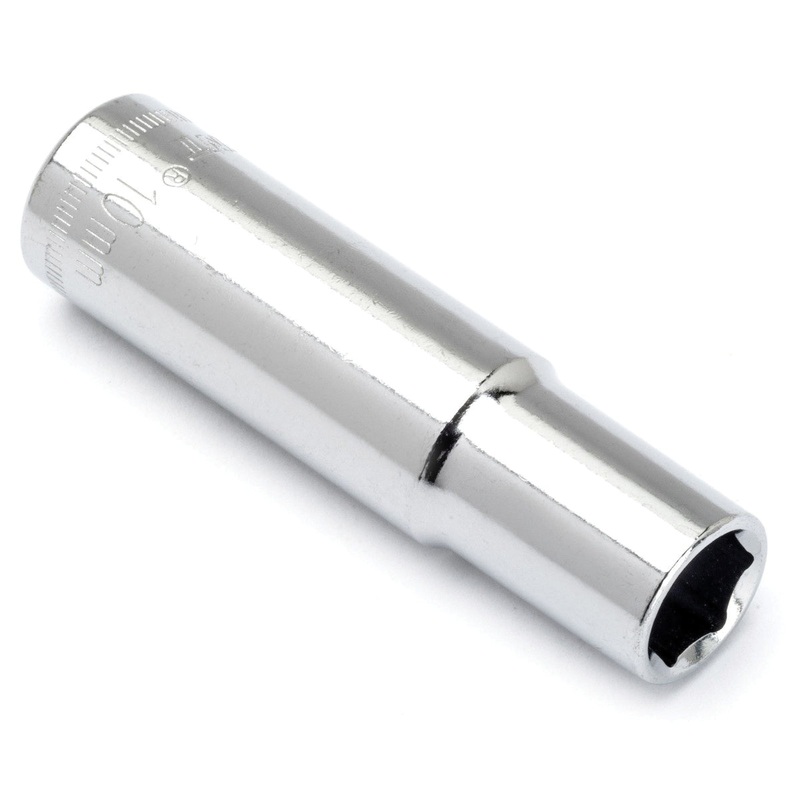 CRESCENT CDDS40N Socket, System of Measurement: Metric, Deep Length, 10 mm Socket, 3/8 in Drive, 6-Point