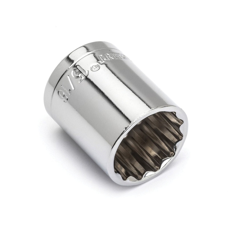 CRESCENT CDS61N Socket, System of Measurement: Imperial, Standard Length, 15/16 in Socket, 1/2 in Drive, 12-Point