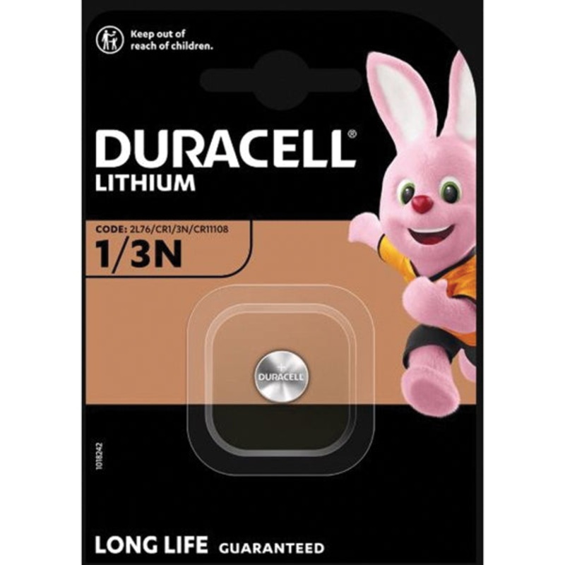 DURACELL DL1/3BPK High-Power Lithium Battery, CR-1/3N