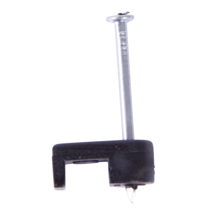 GB PSB-1600T Low Voltage Staple, 3/16 in W Crown, Polyethylene Staple, Black Insulation