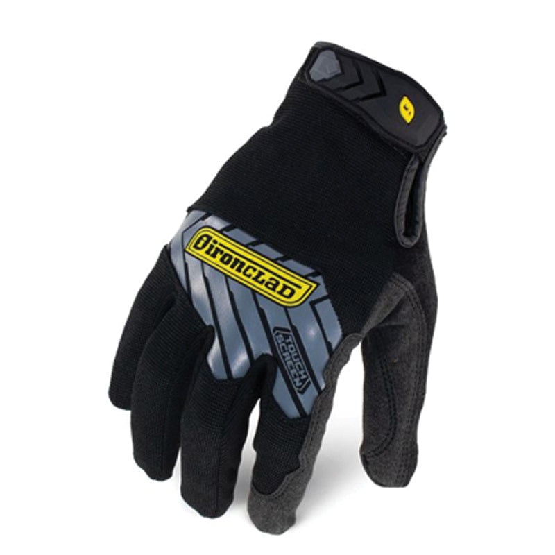 Ironclad IEX-MPG-03-M Impact Gloves, M, Saddle Reinforcement Thumb, Neoprene/Polyester/Terry Cloth Glove, Black Glove