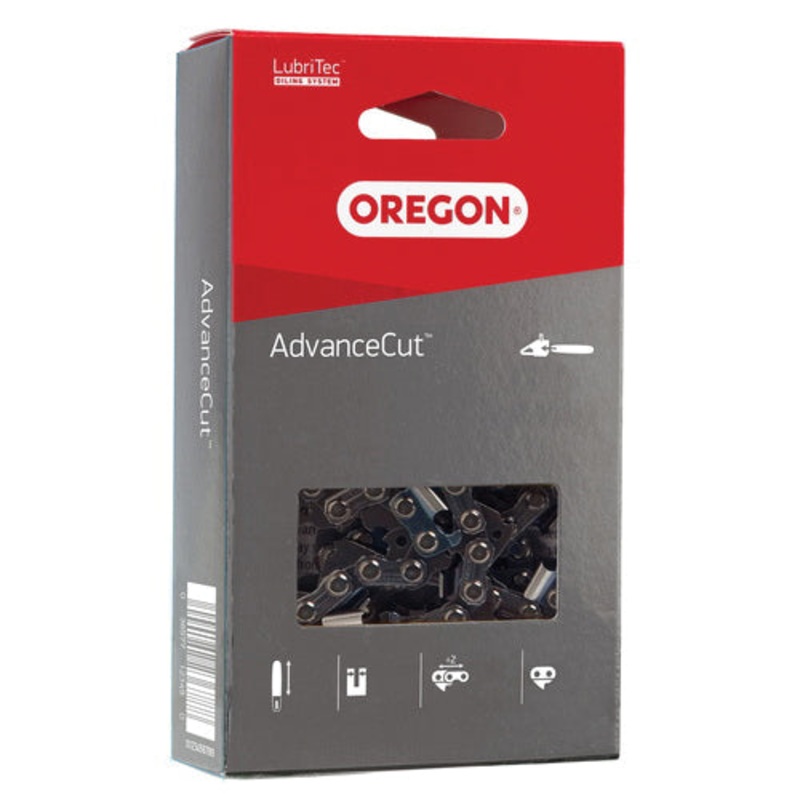 OREGON AdvanceCut 90PX055G Saw Chain, 16 in L, 0.043 in, 3/8 in Pitch