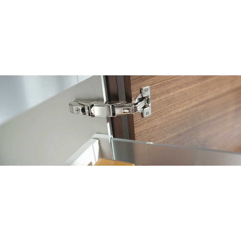blum B73T3550 Boss Hinge, Clip Top Hinge, Nickel-Plated Hinge Finish