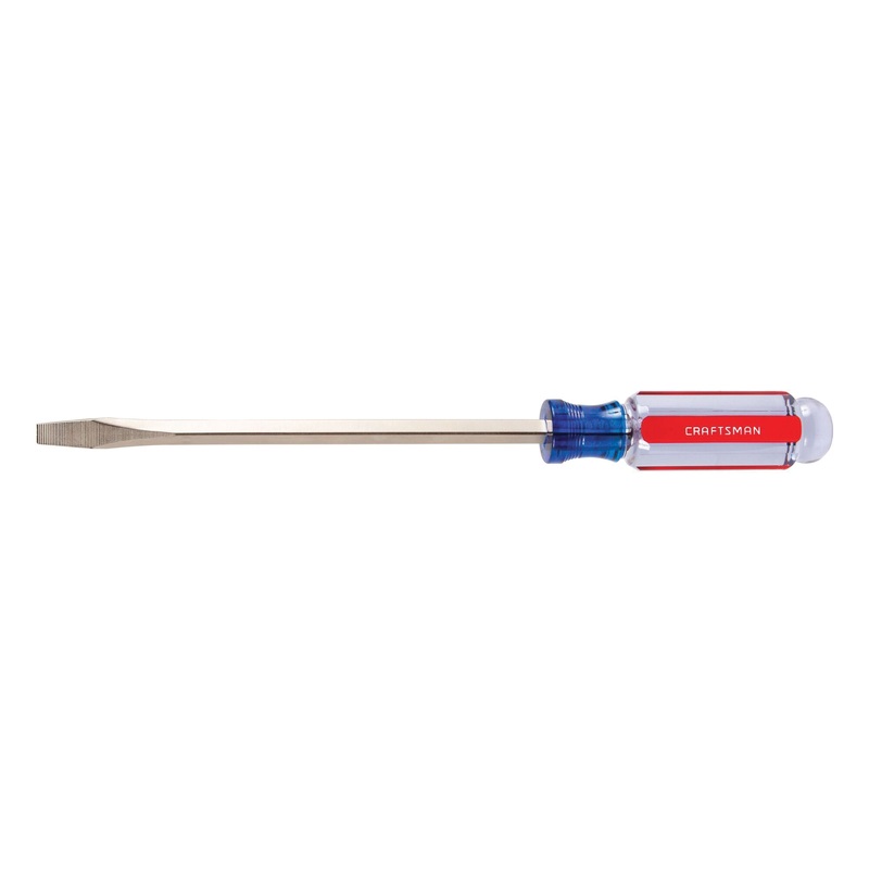 Craftsman CMHT65031 Screwdriver, Slotted Point, 5/16 in Point, 12.8 in OAL