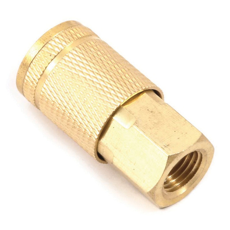 Forney 75315 Coupler, 1/4 in Female NPT, Brass