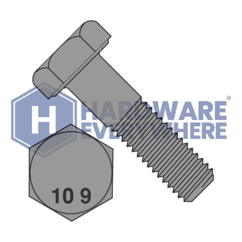 M8 x 100 METRIC HEX CAP SCREWS / Grade 10.9 / Plain
