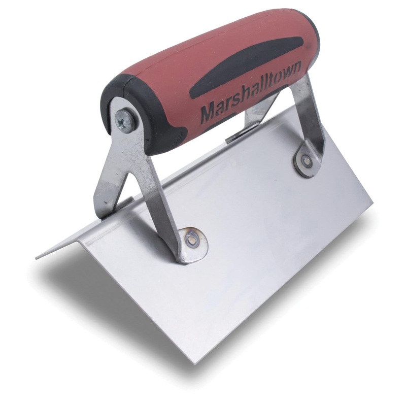 MARSHALLTOWN 67SSD Corner Trowel, 2-1/2 in W Blade, 6 in L Blade, Stainless Steel Blade, DuraSoft Handle
