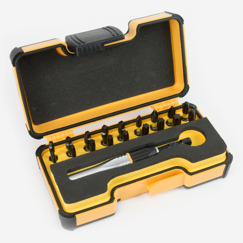 Felo Impact 19 SQ Bit Set in Box - PH/SQ/TX, 19 Pieces