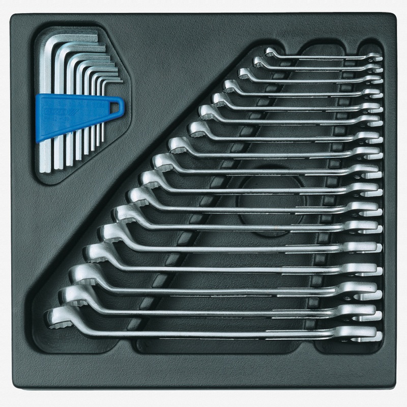 Gedore 1500 ES-1 B Combination spanner set in 2/3 ES tool module