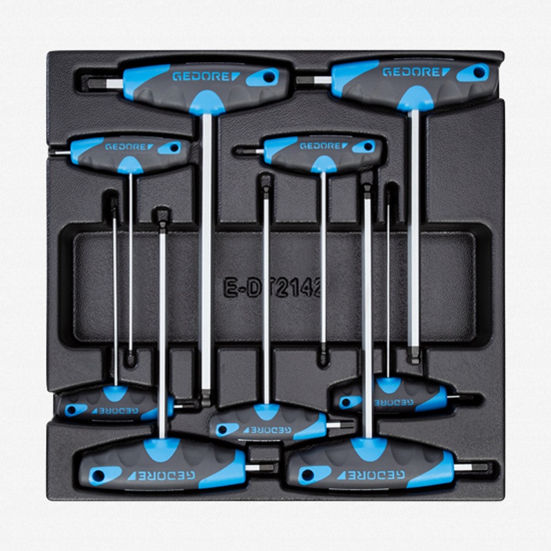 Gedore 1500 ES-DT 42 Hexagon Socket Key Set in 2/3 ES tool module