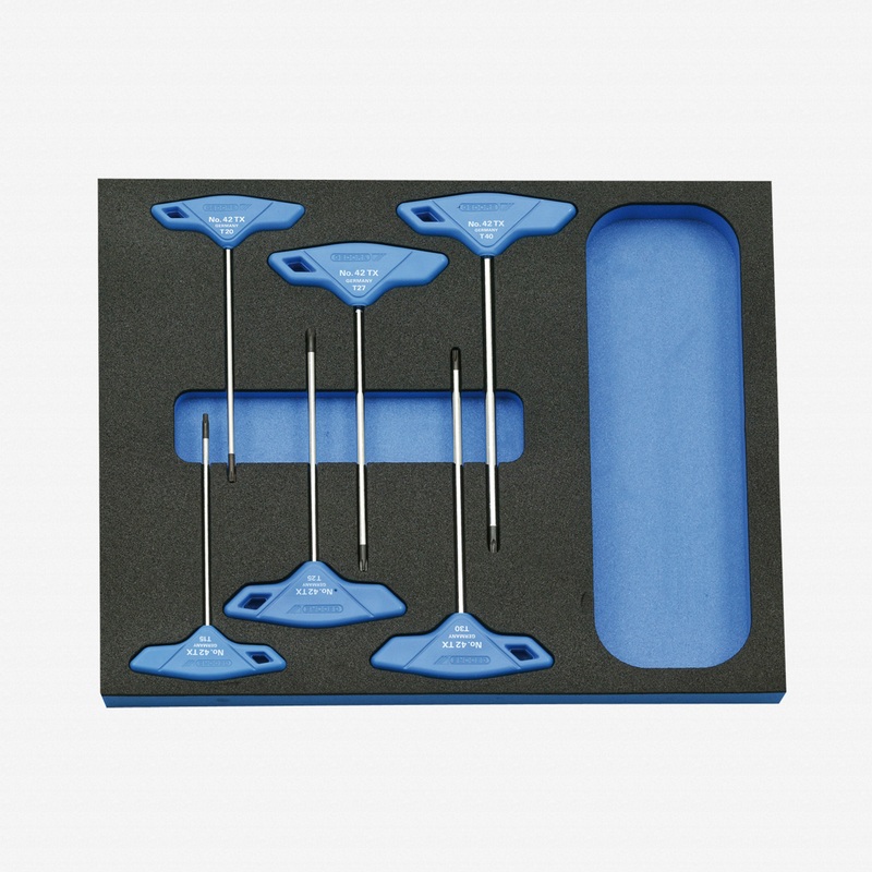 Gedore 2005 CT2-42 TX Screwdriver set in 2/4 CT tool module, 6 pieces