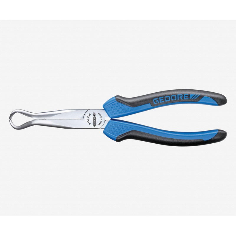 Gedore 8138-200 JC Mechanics pliers, without wire cutter, 30 degree angled 200 mm