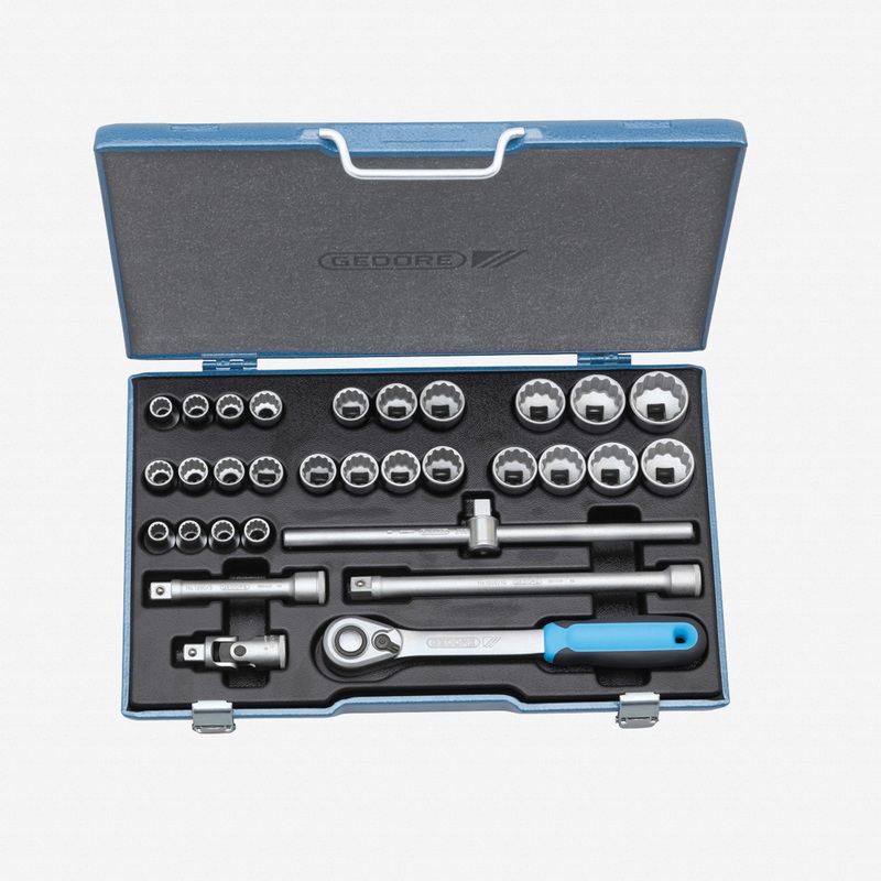 Gedore D 19 XMAU-20 Socket set 1/2" 31 pcs