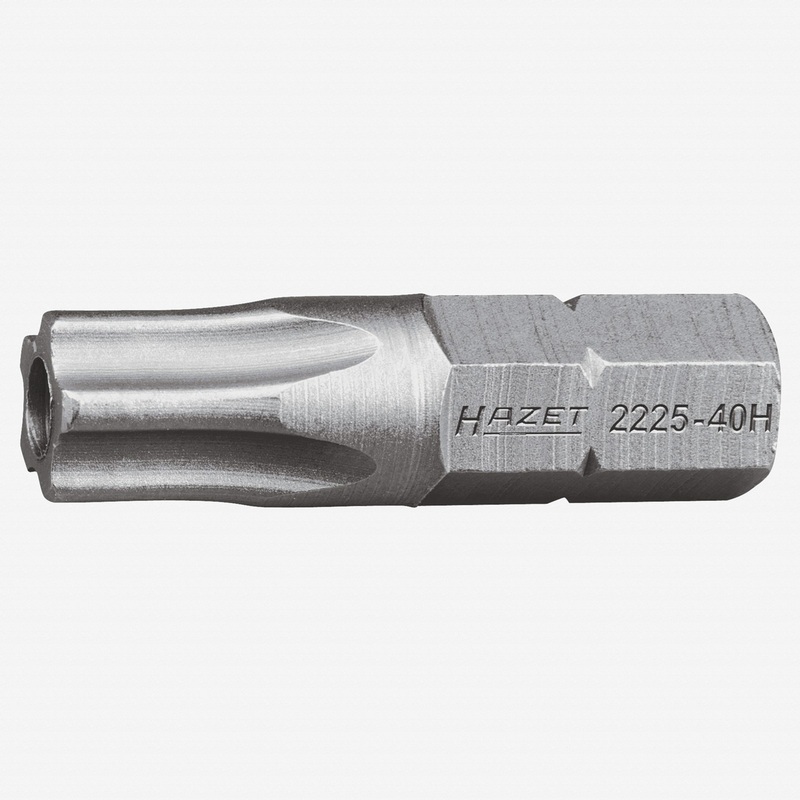 Hazet 2225-27H IPR27 x 25mm Security Insert Bit, Pentalobe, Five Lobe