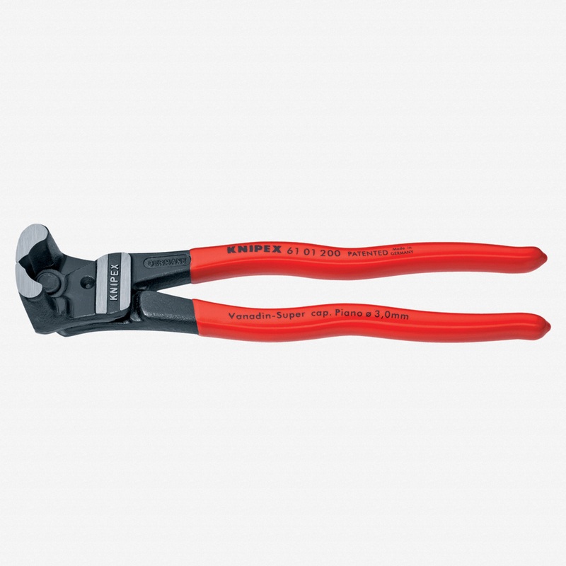 Knipex 8" Bolt End Cutting Nippers - Plastic Grip