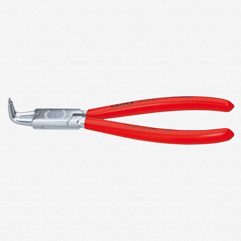 Knipex 90 Degree Angled Tip Internal Circlip Pliers 40-100 mm dia - Chrome w/ Plastic Grip