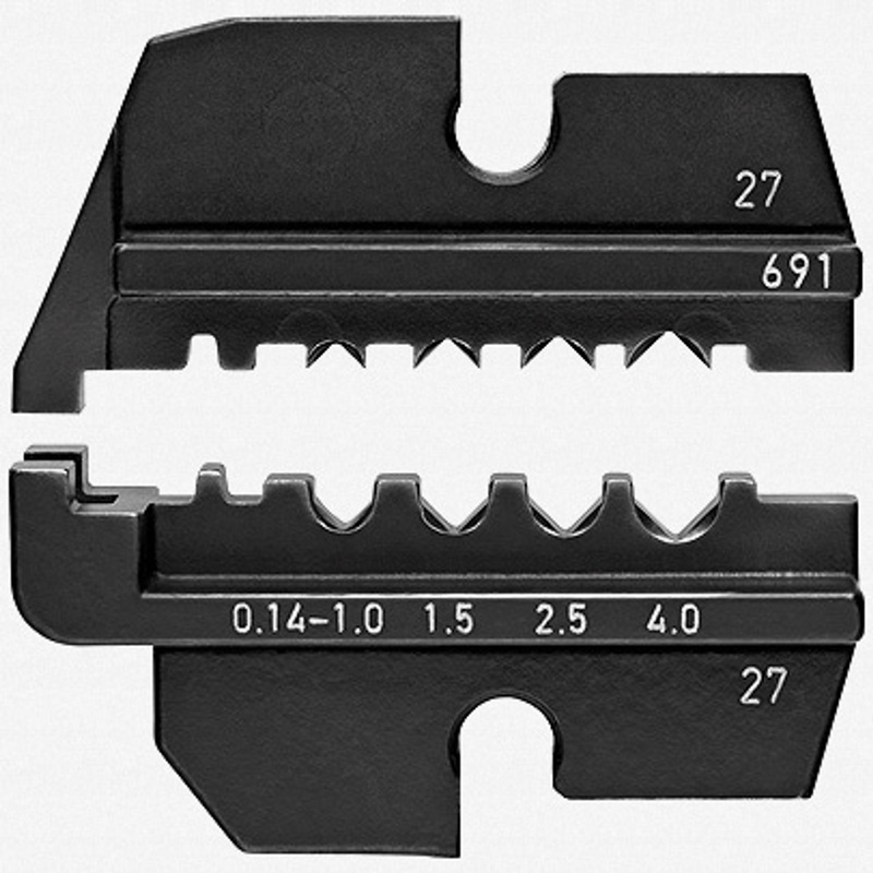 Knipex Crimping Die - Solar Cable Connectors (Wieland), AWG 15 + 13