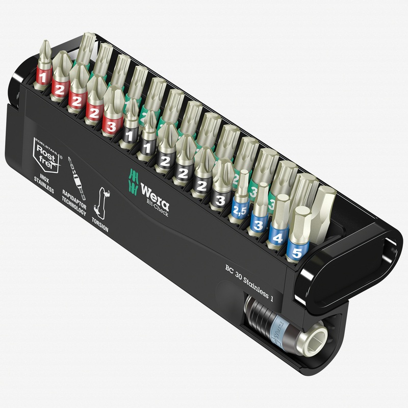 Wera 071109 Stainless/30 Bit-Check Set