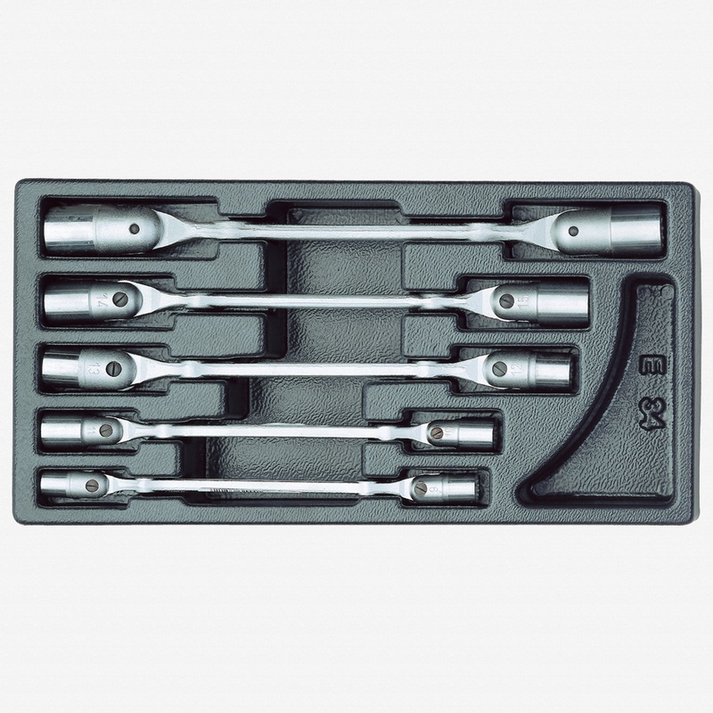 Gedore 1500 ES-34 Swivel head wrench set in 1/3 ES tool module