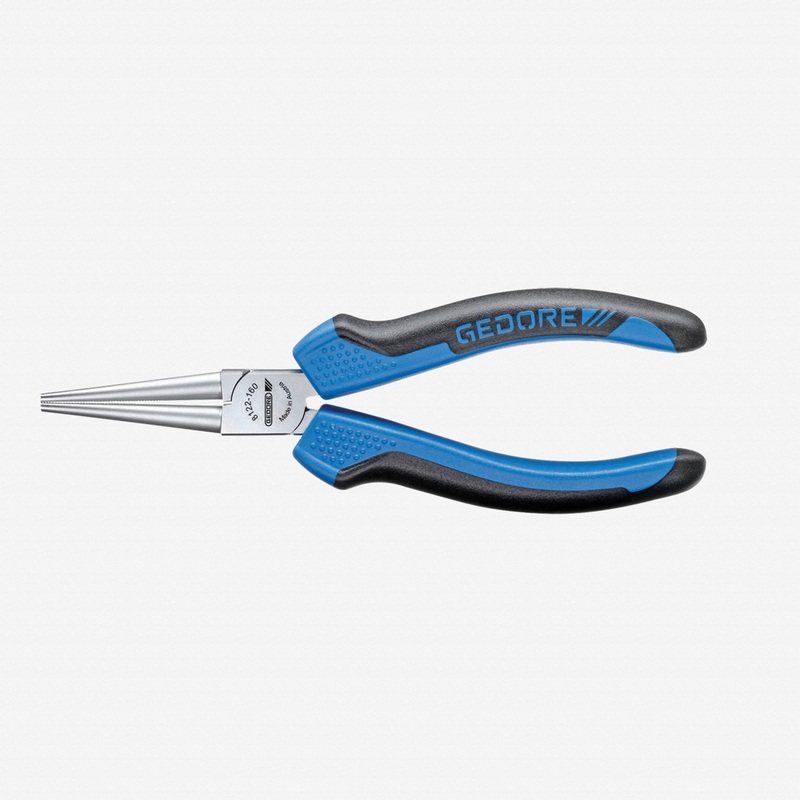 Gedore 8122-160 JC Round nose pliers 160 mm, 2-component handle