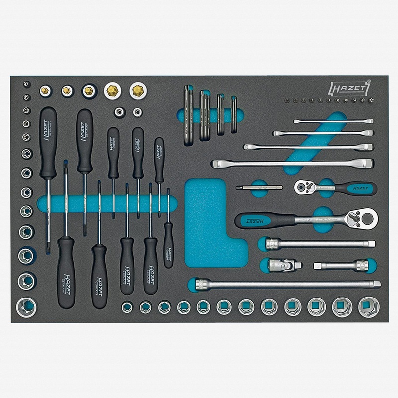 Hazet 163-53/75 Socket set, Torx double box-end wrenches, sockets etc.
