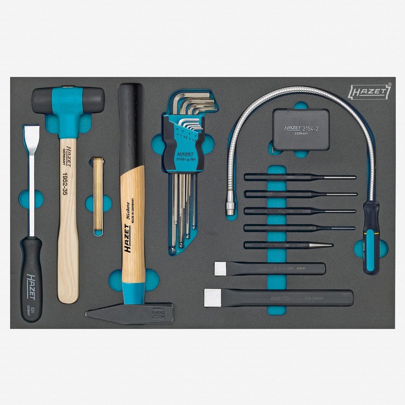 Hazet 163-60/22 Various Tools with Hex-head Wrenches Set,  22 Pieces