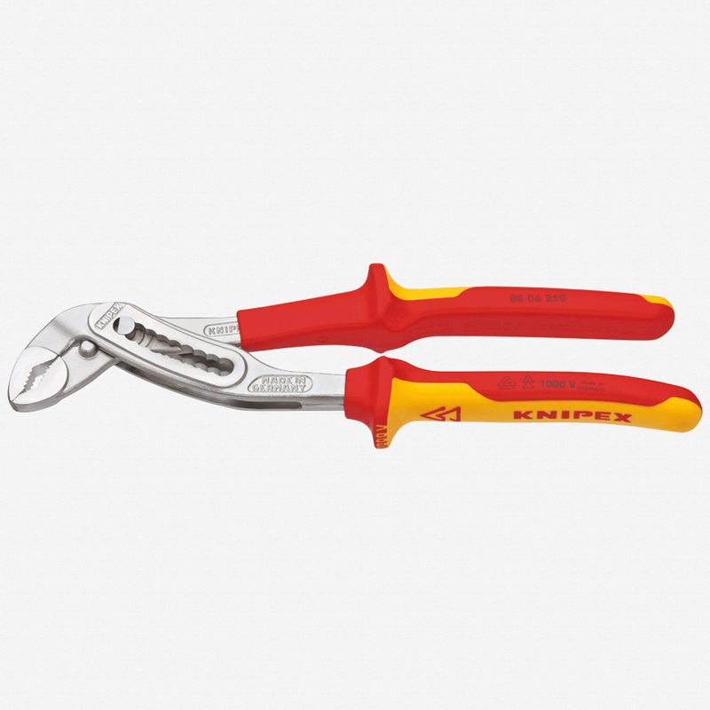 Knipex 10" Alligator Pliers - Insulated, Chrome