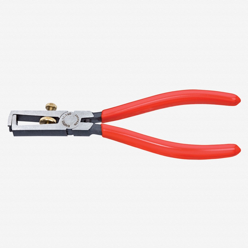 Knipex 6.3" Wire Insulation Strippers - Plastic Grip