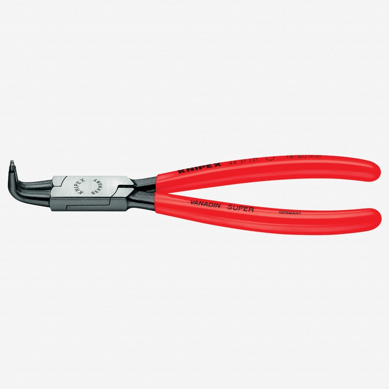 Knipex 90 Degree Angled Tip Internal Circlip Pliers 19-60 mm dia - Plastic Grip