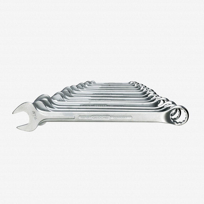 Gedore 1 B-014 A Combination spanner set 14 pcs 5/16-1.1/4"
