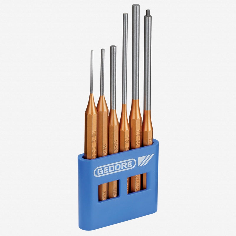 Gedore 116 L Pin punch set 6 pcs in plastic holder