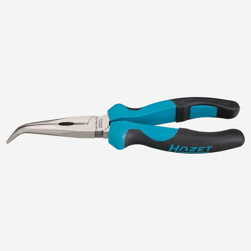 Hazet 1841MB-33 Snipe nose pliers curved jaws 200mm