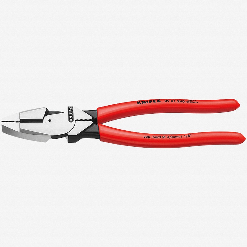 Knipex 9.4" Lineman's Pliers - Plastic Grip