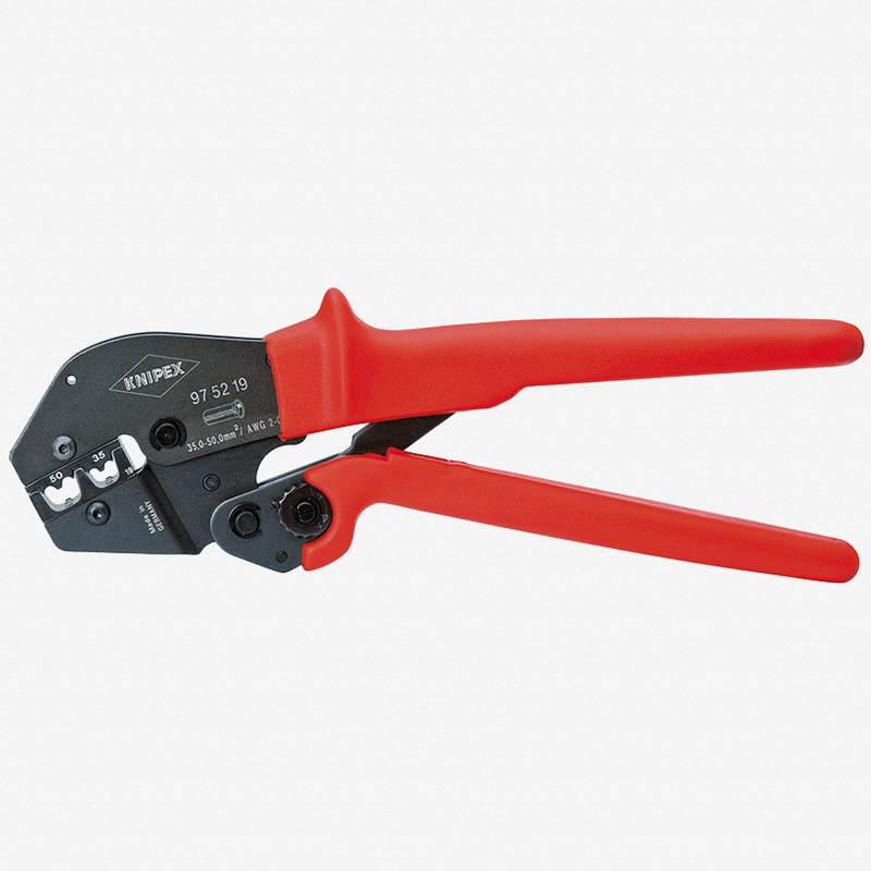 Knipex Crimping Pliers w/ Lever Transmission - End Sleeves (ferrules) AWG 2 + 0