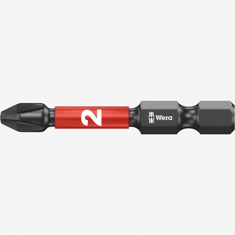 Wera 057656 #2 x 50mm Phillips Impaktor Diamond Coated Power Bit