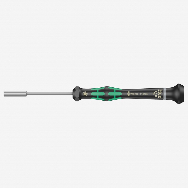 Wera 118132 1/8" x 60mm Kraftform Micro Nut Driver