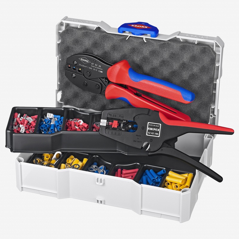 Knipex 288 Piece PreciForce and Self-Adapting Crimp Assortment Set