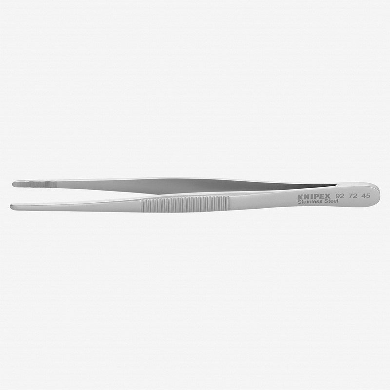 Knipex Precision Blunt Shape Tweezers, Acid-Proof, 3.5 mm