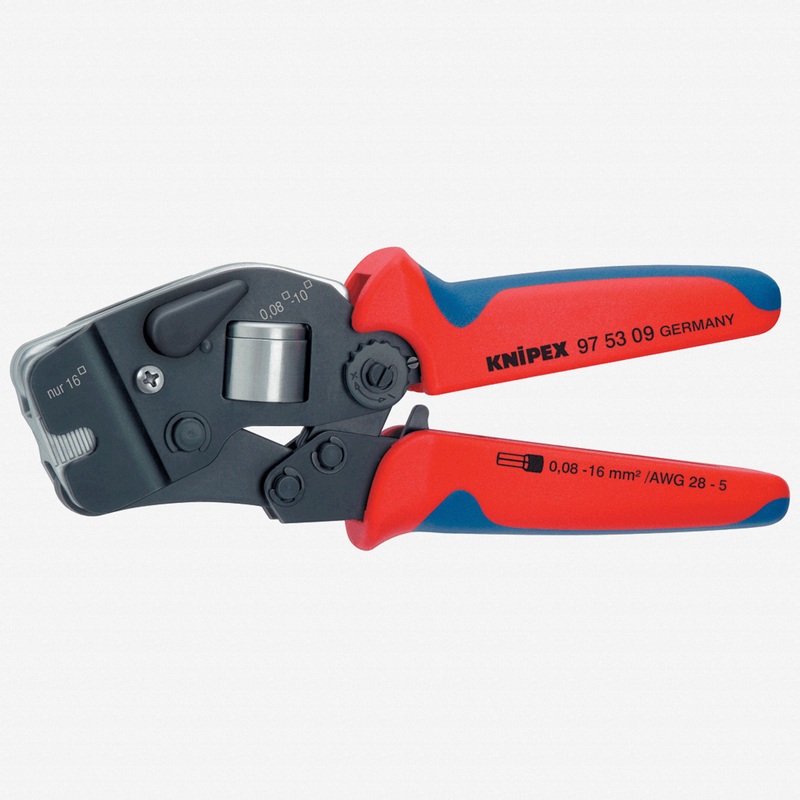 Knipex Self-Adjusting Crimping Pliers - End Sleeves (ferrules) w/ Selector Lever