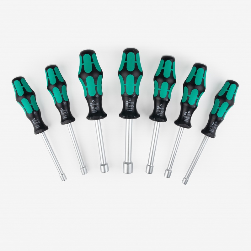 Wera 029510 Kraftform Plus Hollow Shaft Nut Driver Set, Metric