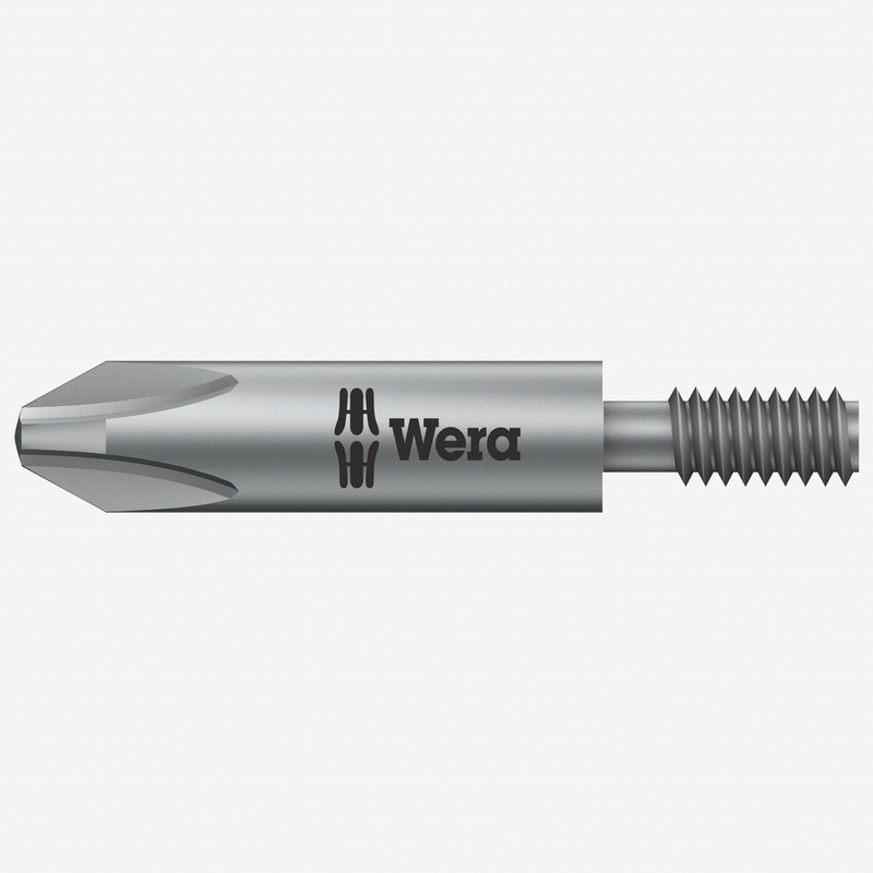 Wera 065081 PH #2 x 33mm Phillips Bit, M 4 Thread Drive