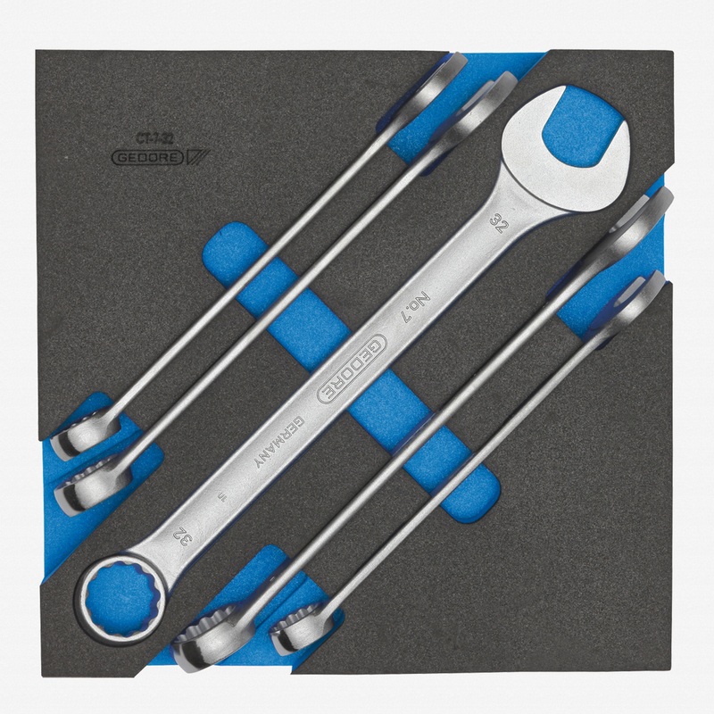 Gedore 1500 CT2-7-32 Combination spanner set in 2/3 CT module