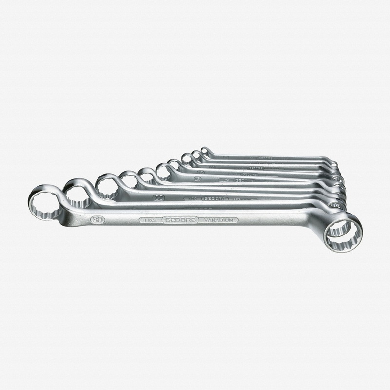 Gedore 2-100 Double ended ring spanner set 10 pcs 6-32 mm